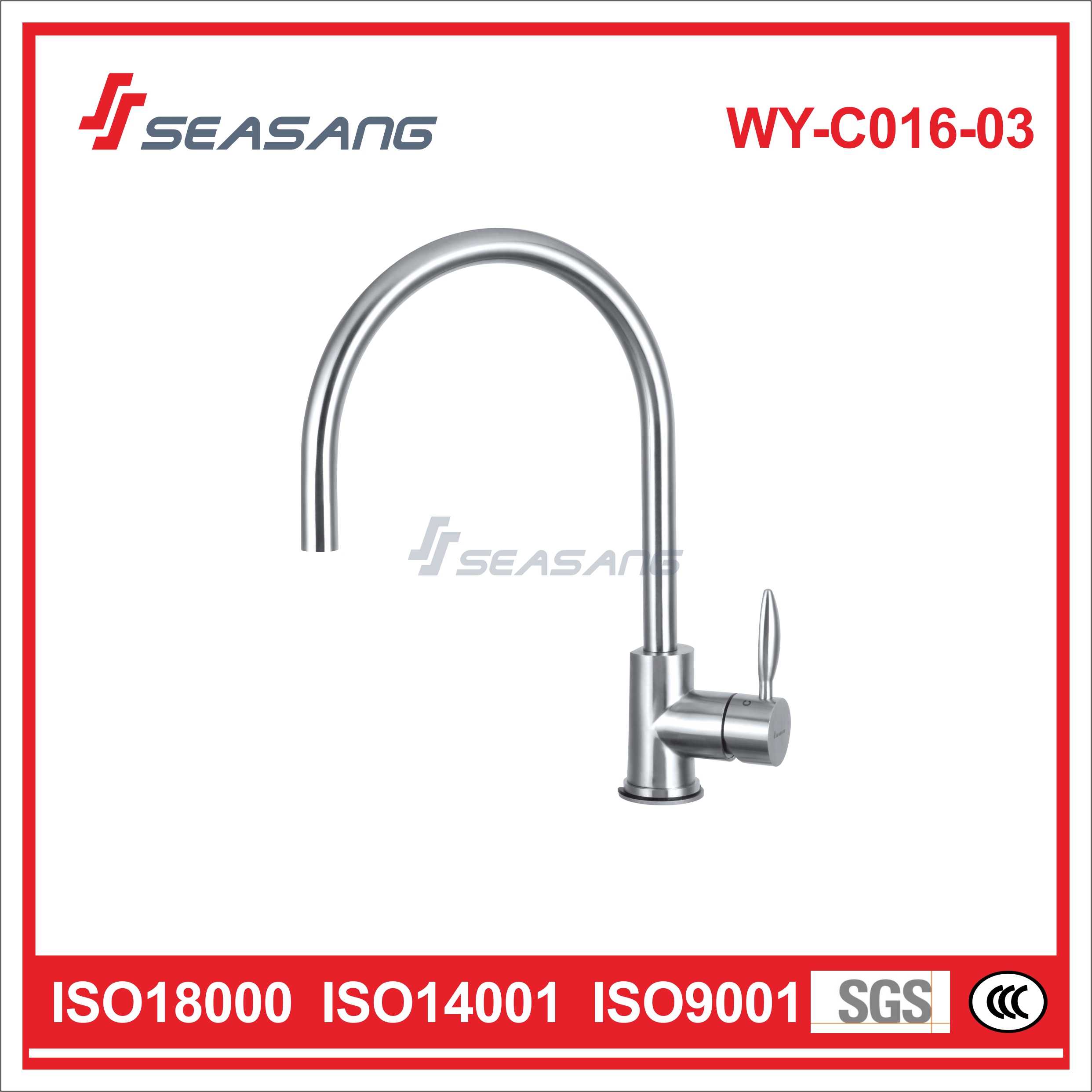 Stainless Steel Kitchen Sink Water Tap with Watermark WY-C016-03