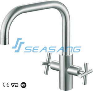 Stainless Steel Double Handle Mixer for Kitchen Sink And Bar