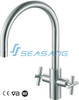 Stainless Steel Double Handle Tap for Kitchen Sink And Bar